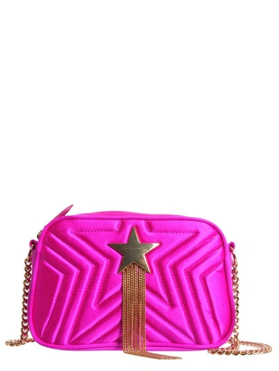 Shop Stella Mccartney Stella Star Mini Shoulder Bag In Fucsia