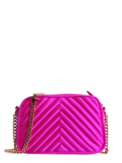 Shop Stella Mccartney Stella Star Mini Shoulder Bag In Fucsia