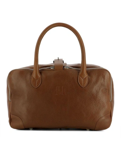 Shop Golden Goose Brown Leather Shoulder Bag