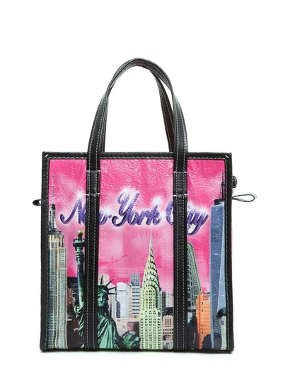 Shop Balenciaga Bazar S Handbag In Multicolor