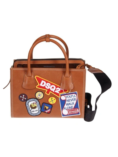 Shop Dsquared2 Scout Shoulder Bag In Camel