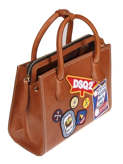 Shop Dsquared2 Scout Shoulder Bag In Camel