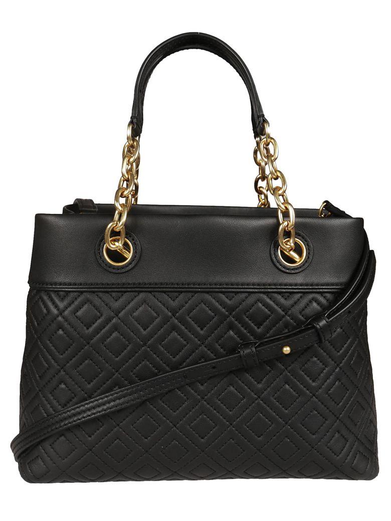 Tory Burch Flemming Small Tote In Black | ModeSens