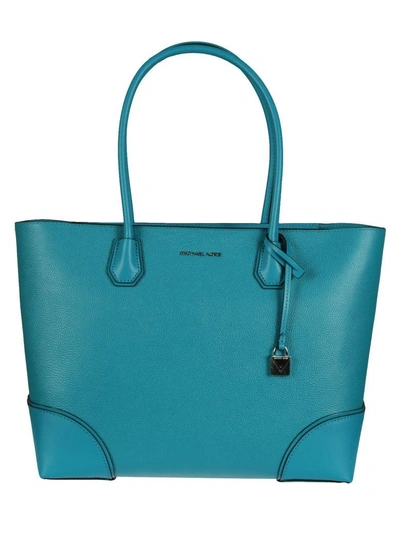Shop Michael Kors Classic Shoulder Bag In Tile Blue