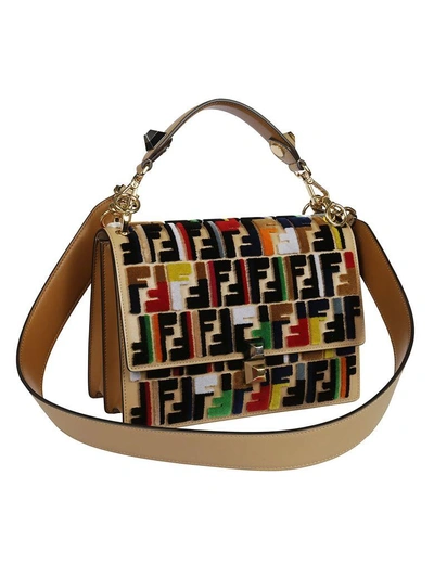 Shop Fendi Kan I Logo Shoulder Bag