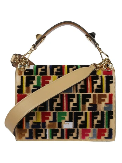 Shop Fendi Kan I Logo Shoulder Bag