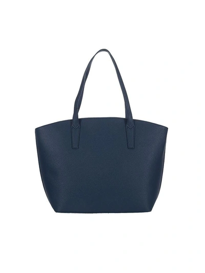 Shop Trussardi Jeans Ischia Tote Bag In Royal