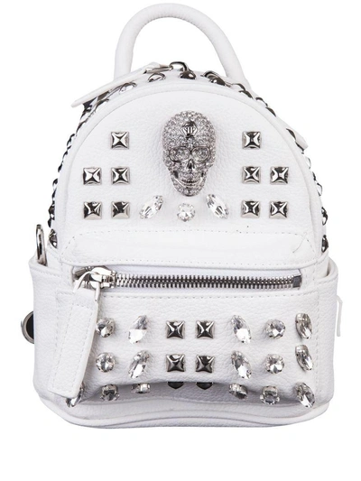 Shop Philipp Plein Backpack In Bianco