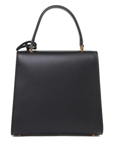 Shop Versace Icon Smooth-leather Handbag In Nero