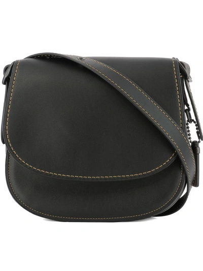 Shop Coach Black Leather Shoulder Bag