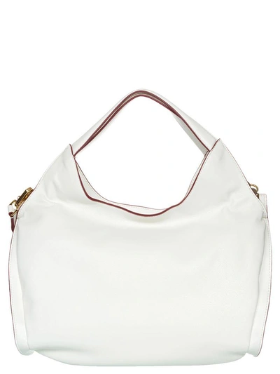 Shop Trussardi Jeans Bellflower Handbag In White