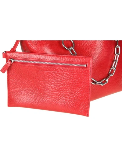 Shop Alexander Wang Small Roxy Bag In Red Leather In Lipstick