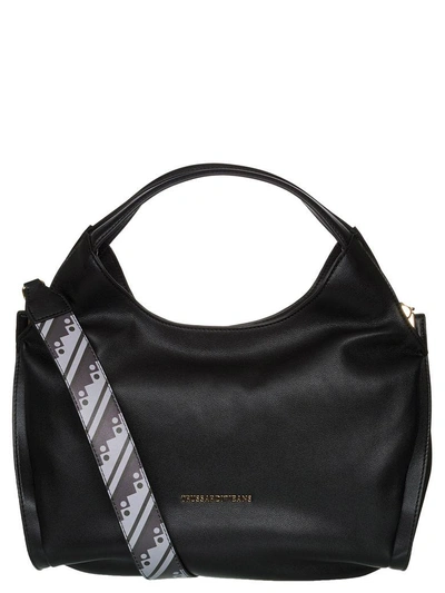 Shop Trussardi Jeans Bellflower Handbag In Black