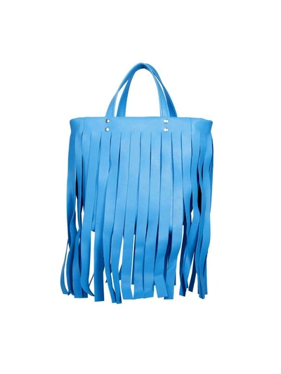 Shop Balenciaga Laundry Cabas Xs Tote In Bleu Turquoise L Blanc