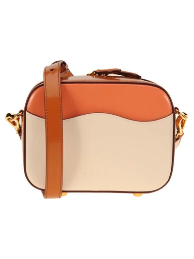 Shop Marni Shell Small In Rose-beige