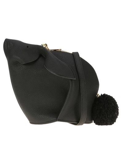 Shop Loewe Bunny Mini Bag In Black