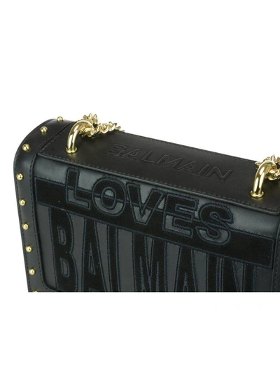 Shop Balmain Bag In Black