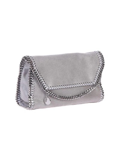 Shop Stella Mccartney Faux Leather Mini Shoulder Bag In Grey
