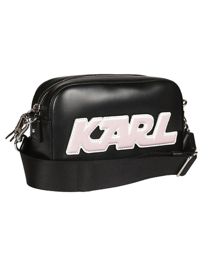 Shop Karl Lagerfeld Sporty Camera Shoulder Bag In Black
