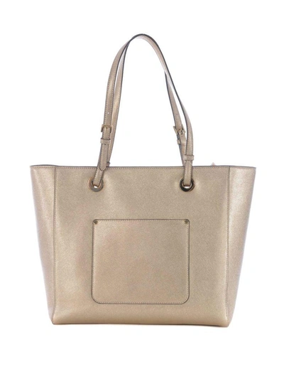 Shop Michael Kors Jet Set Travel Tote In Oro