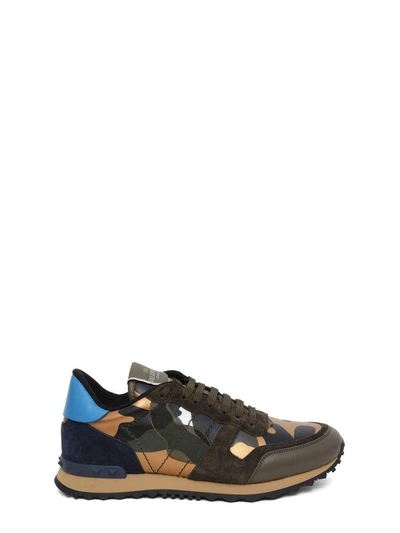 Shop Valentino Camouflage Sneakers In Multi