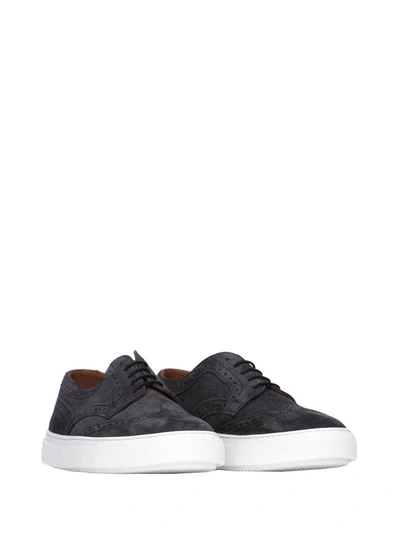 Shop Fratelli Rossetti One Fratelli Rossetti Suede Dark Grey Sneakers In Antracite