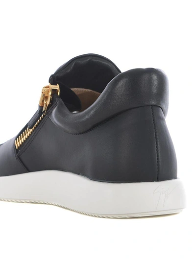 Shop Giuseppe Zanotti Runner Sneakers In Nero