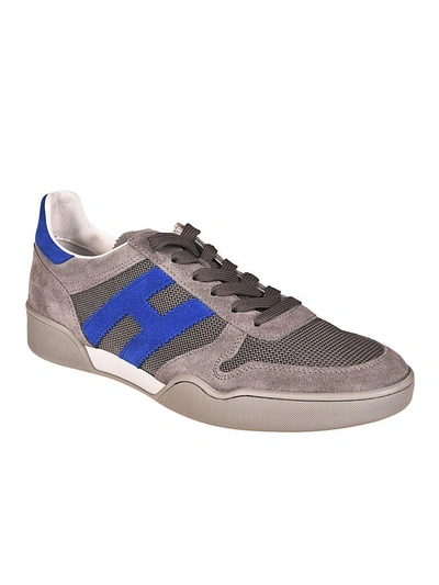 Shop Hogan H357 Pro Sneakers In Grey-bluette