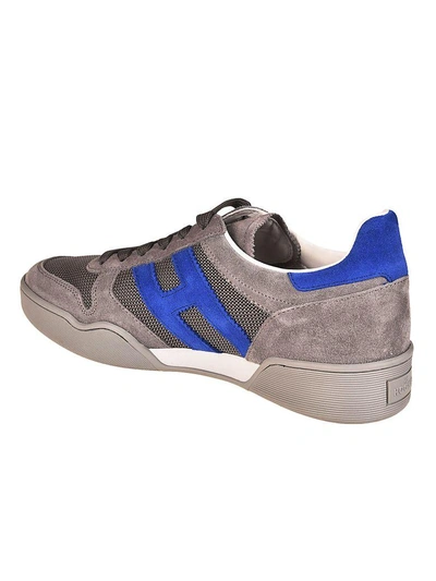 Shop Hogan H357 Pro Sneakers In Grey-bluette