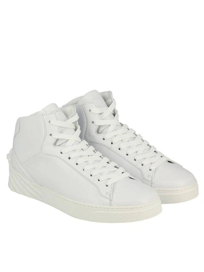 Shop Versace Sneakers Shoes Men  In White