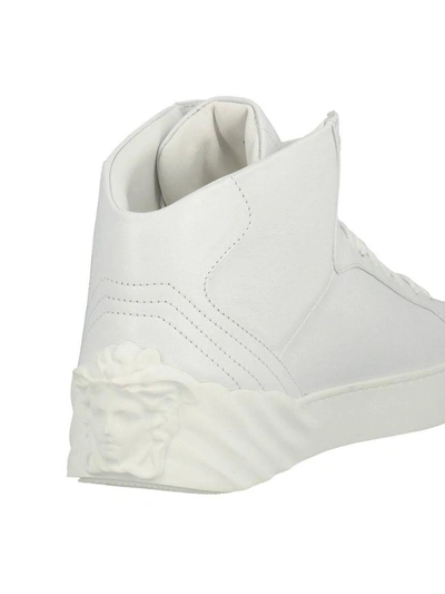 Shop Versace Sneakers Shoes Men  In White