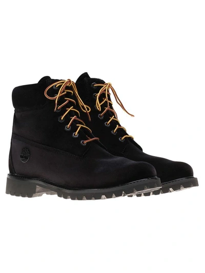 Shop Off-white Off White Timberland In Black