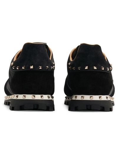 Shop Valentino Garavani Soul Rockstud Sneakers In Black