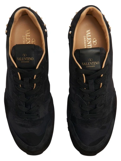 Shop Valentino Garavani Soul Rockstud Sneakers In Black