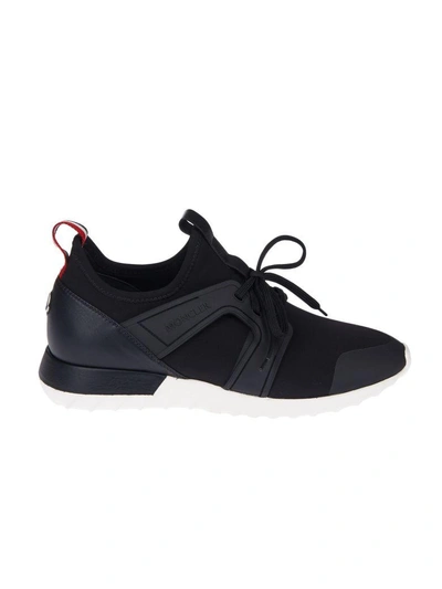 Shop Moncler Classic Embedded Sneakers In Nero
