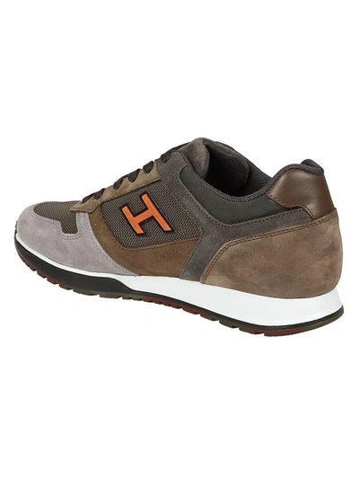 Shop Hogan Classic Sneakers In Nicotina Chiaro-grigio Chiaro