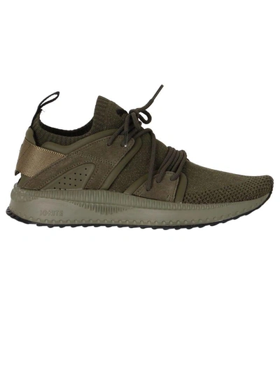 Shop Puma Falcon Tsugi Blaze Evo Knit Sneakers In Green