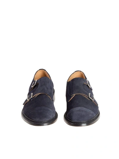 Shop Tricker's Loafers Monk Strap In Blue