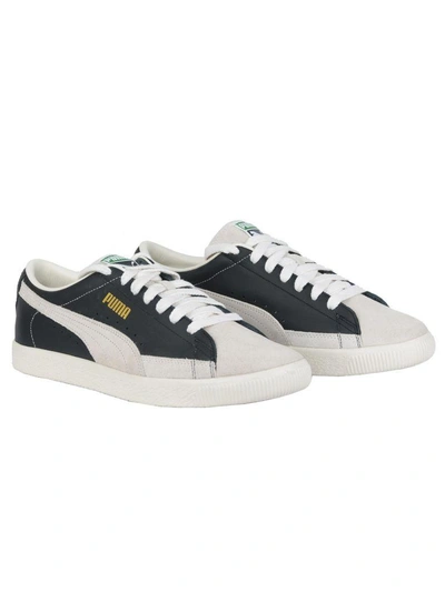 Shop Puma Basket 90680 Sneakers In Nero-bianco