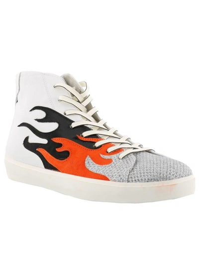 Shop Leather Crown Sneaker In White Multicolor