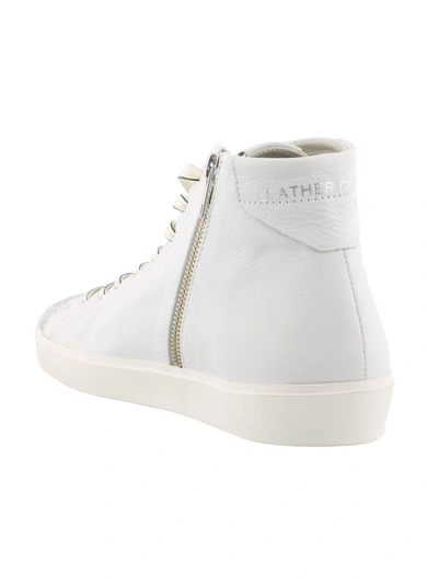 Shop Leather Crown Sneaker In White Multicolor