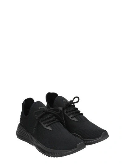 Shop Puma Avid Black Technical Fabric Sneakers