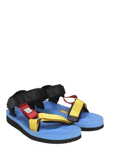 Shop Suicoke Depa Multicolor Canvas Sandals