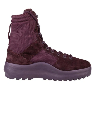 Shop Yeezy Season 6 Boots In Oxblood