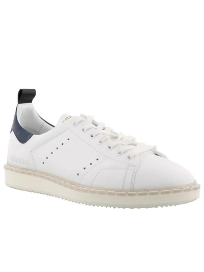 Shop Golden Goose Starter Sneaker In White-royal