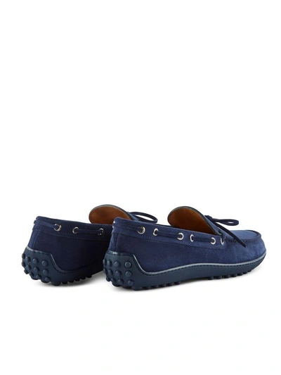 Shop Fabi Loafers In Blu Navy