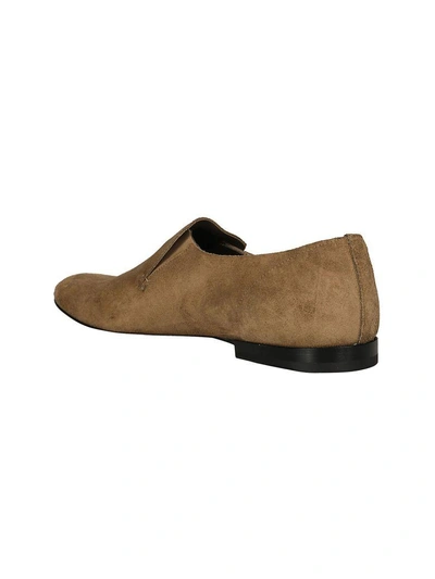 Shop Raparo Waxy Stone Loafers In Beige