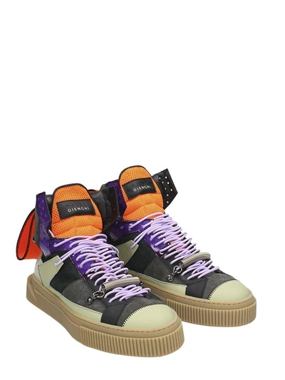 Shop Gienchi Hypnos Multicolor Fabric Sneakers