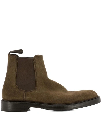 Shop Green George Brown Suede Ankle Boots