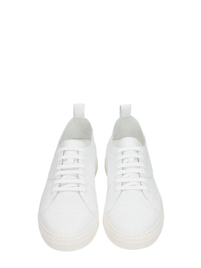 Shop Pierre Hardy Basket Spot White Leather Sneakers